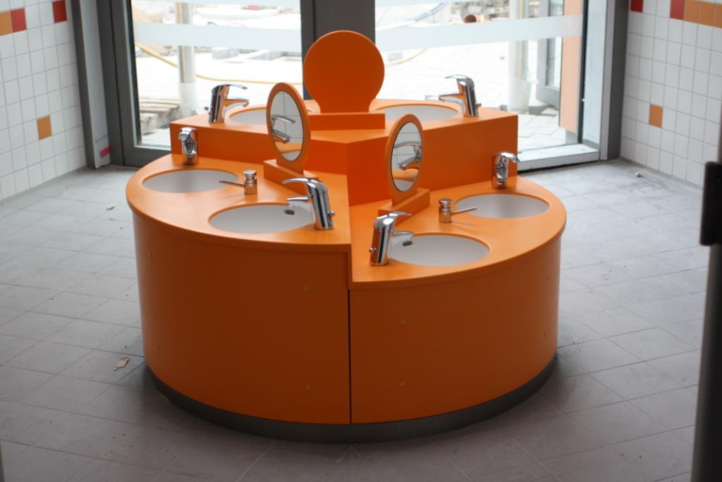 individuelle Waschinsel f�r Kita und Kindergarten