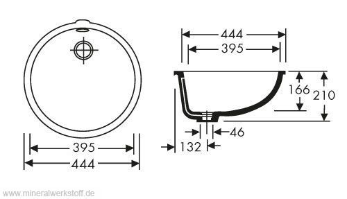 Varicor Waschbecken Modell UBS 14