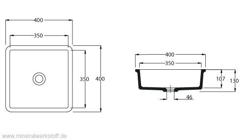 Varicor Waschbecken Modell UBS 35