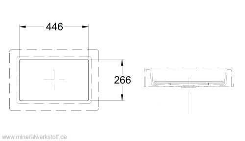 Varicor Waschbecken Modell UBS 48 mit ADP 48