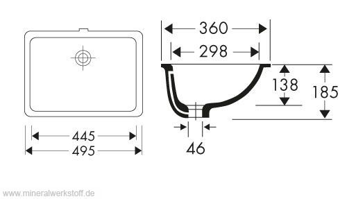 Varicor Becken Modell UBS 8