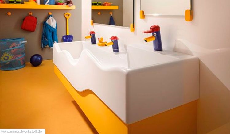 Waschrinne aus Varicor 3 Bambini