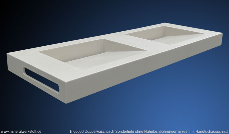 Trigo600 Doppelwaschtisch mit Handtuchhalter