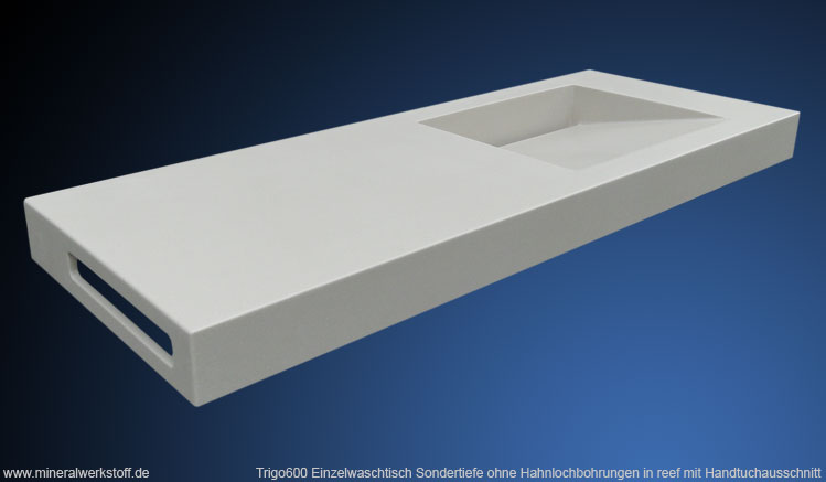 Trigo600 Einzelwaschtisch mit Handtuchhalter