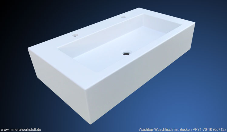 Washtop-Waschtisch mit Becken VP31-70-10 (65712) 