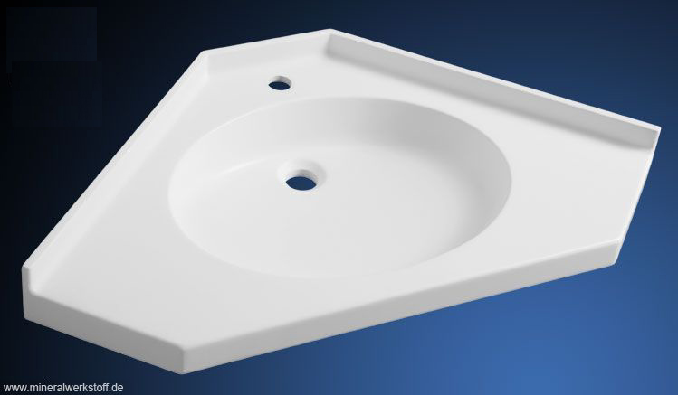 Eckwaschtisch aus Varicor Modell Passo