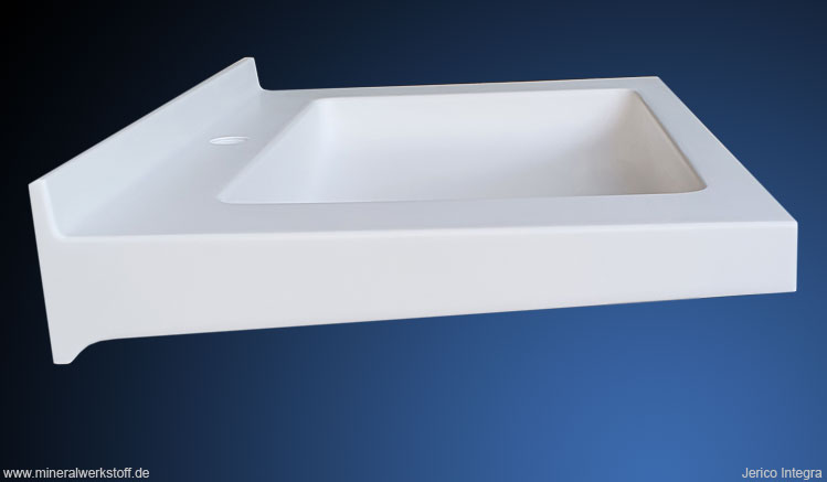 Varicor Waschbecken Jerico Integra Seitenansicht
