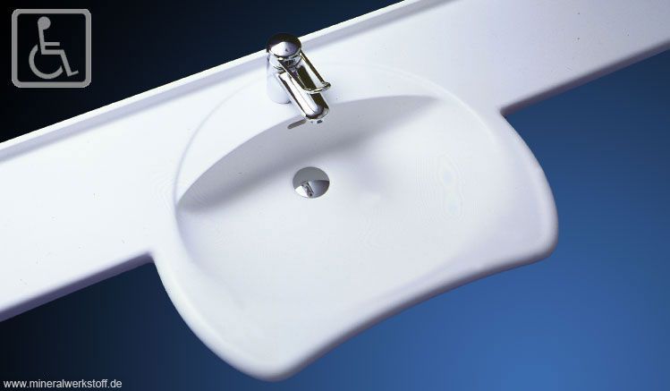 Waschtisch barierefrei Modell Vitalis Pro aus Varicor