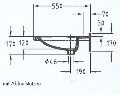 Waschtisch barrierefrei