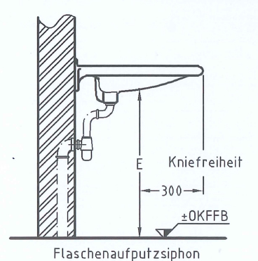 Waschtisch barrierefrei