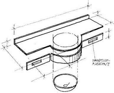 Washtop Waschtischplatte mitintegriertem Waschbecken