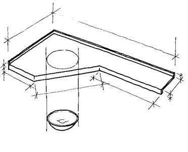 Modell Washtop Waschtischplatte