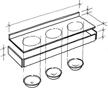 Waschtischplatte mit integriertem Waschbecken